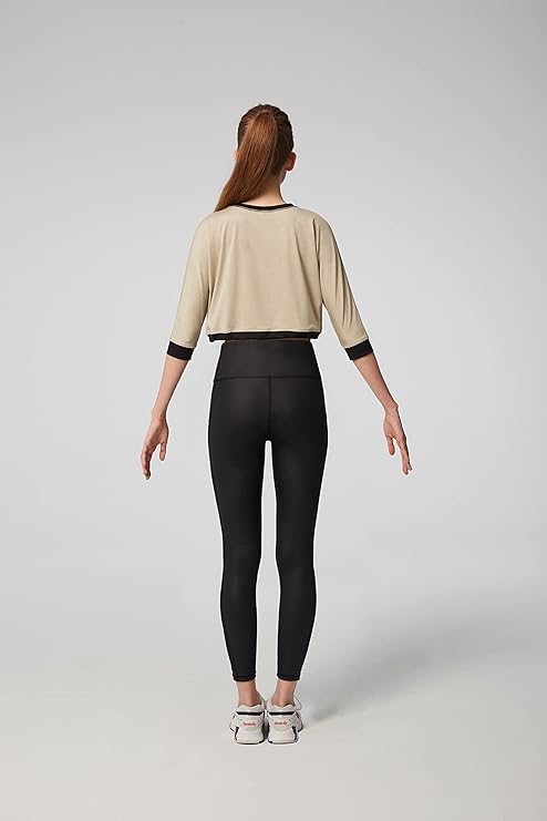 Larmure Women's Matte Faux Leather Leggings