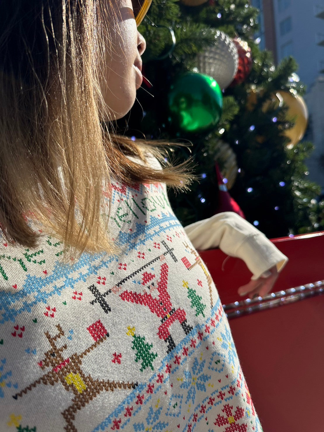 Women's Cropped Crewneck Not So Ugly Sweater Sweatshirt